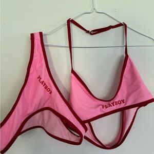 PLAYBOY Pink and red swimsuit